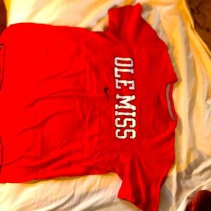 Red Nike Ole Miss T-Shirt